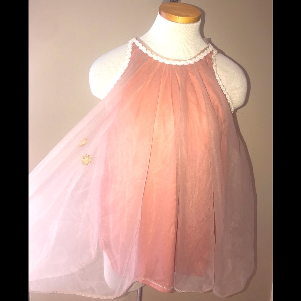 VINTAGE GLYDON’S of HOLLYWOOD Nude Peignoir Petite